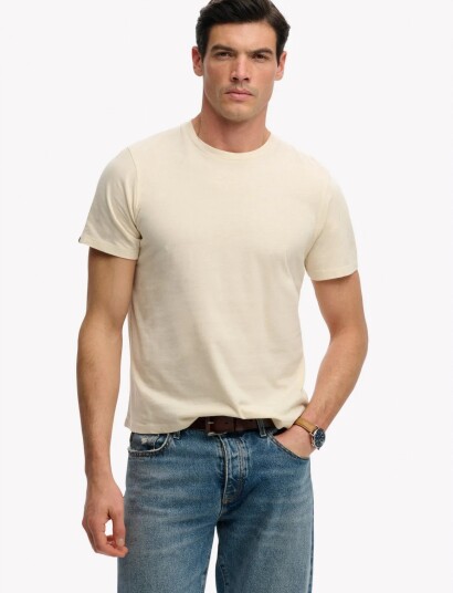 Superdry Classic Essential Tee Beige XXXL Superdry Classic Essential Tee Beige XXXL