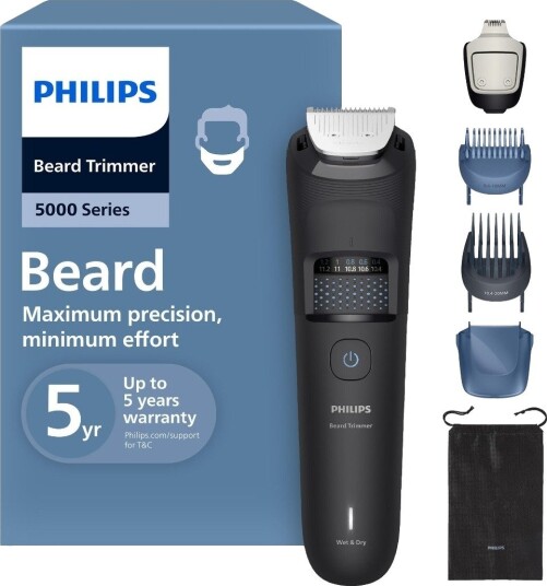 Philips 5000 Series skjeggtrimmer BT5775/15 Deep black