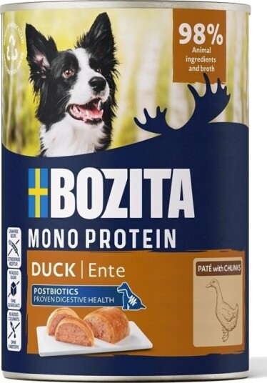 Bozita Dog Adult Paté Mono Protein Duck (400 G)