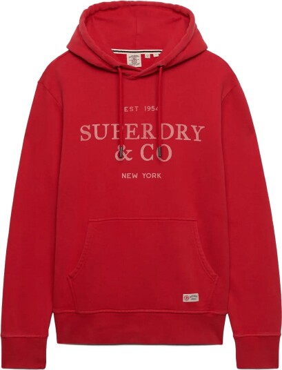 Superdry 1954 Company Relaxed Hood BASE RED XL Superdry 1954 Company Relaxed Hood BASE RED XL