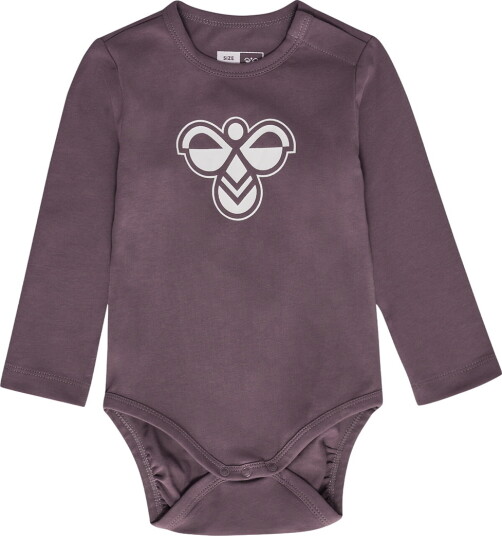 Hummel Body I/e hmlMini Logo Black Plum Hummel 2 år (92) Langermet Body Lilla
