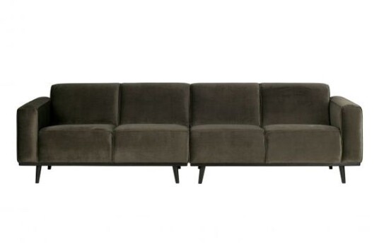 BePureHome Statement Modulær Sofa 4-seters. i mørk Grønn velur