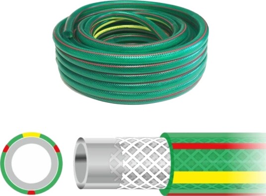 AWTools Premium Hageslange 3/4" 4 lags 50 m AWTools Premium Hageslange 3/4" 4 lags 50 m
