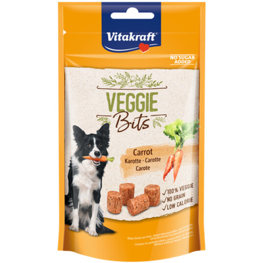 Vitakraft Veggie Bits 40 g Gulrot - Kjøttfri Hundesnacks