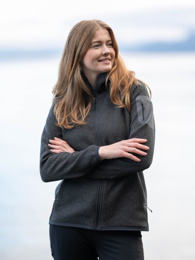 Bergans Kamphaug Knitted Hoodie Grå S Bergans Kamphaug Knitted Hoodie Grå S