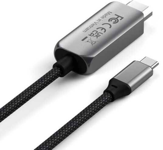 Satechi USB-C til HDMI 2.1 8K-kabel Satechi USB-C til HDMI 2.1 8K-kabel