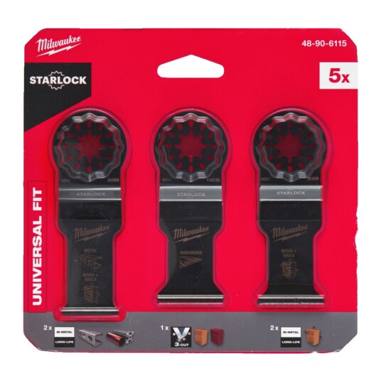 Milwaukee Dykksagblad Sett Tre/Metall 5PK