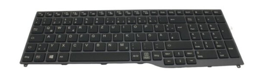 Fujitsu - Erstatningstastatur For Bærbar Pc - Tysk - Svart Fujitsu - Erstatningstastatur For Bærbar Pc - Tysk - Svart