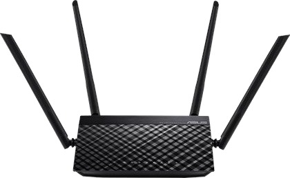 Asus RT-AC1200 v.2 Kablet ruter Fast Ethernet Svart Asus RT-AC1200 v.2 Kablet ruter Fast Ethernet Svart