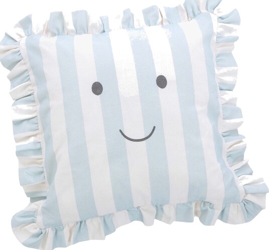 JaBaDaBaDo Pillow Case Blue/White Stripes White ONE SIZE JaBaDaBaDo Pillow Case Blue/White Stripes White ONE SIZE