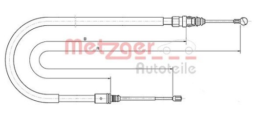 Bremsewire METZGER 10.6224