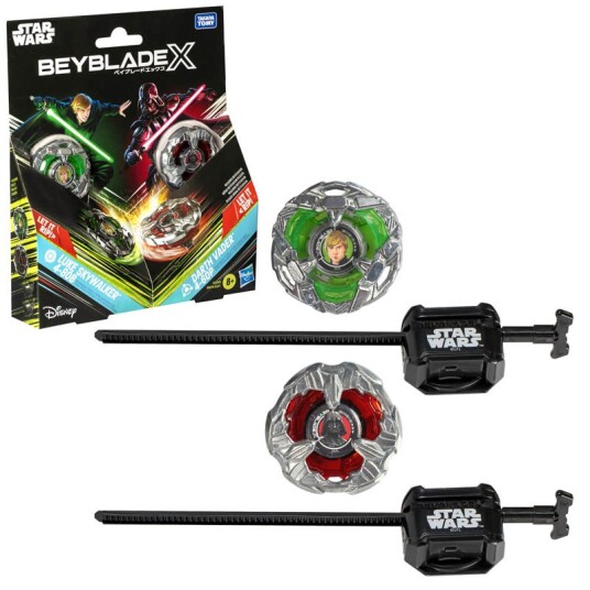 Beyblade X Star Wars Luke Skywalker 4 80B vs. Darth Vader 4 60B