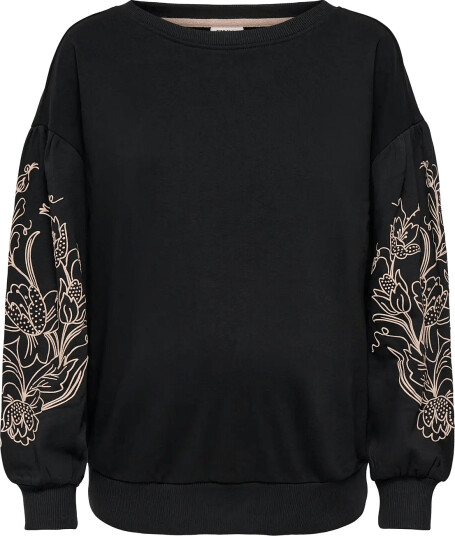 Only Maternity Olmdeborah L/S Boatneck Sweat Jrs   Black   M