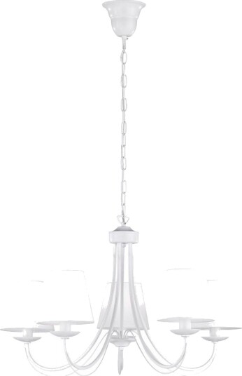 Cortez lysekrone 5xE14 hvit - Hvit Cortez lysekrone 5xE14 hvit - Hvit