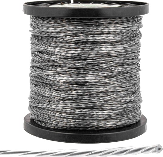 Trimmertråd Silver Demon Forsterket 100 m 2,4 mm Stysvak
