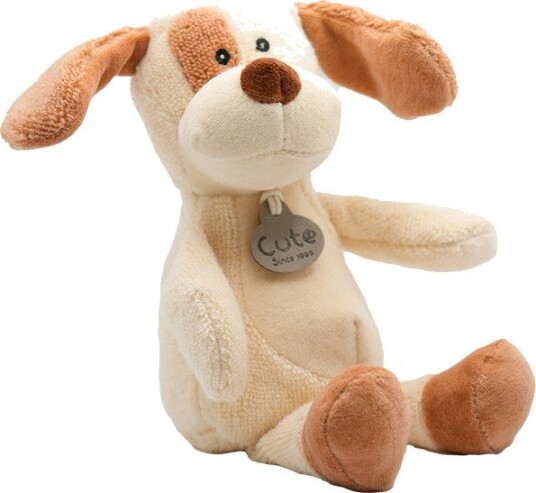 Cute By Felix Bomull Bamse Custard Hund - 19 cm
