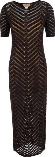 Twinset Dame Kjoler Brun L,