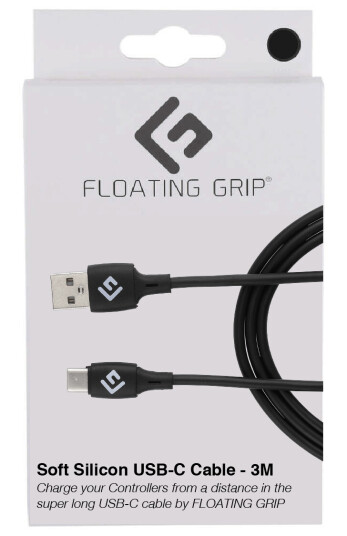 Floating Grip 3M SILICONE USB-C CABLE - BLACK
