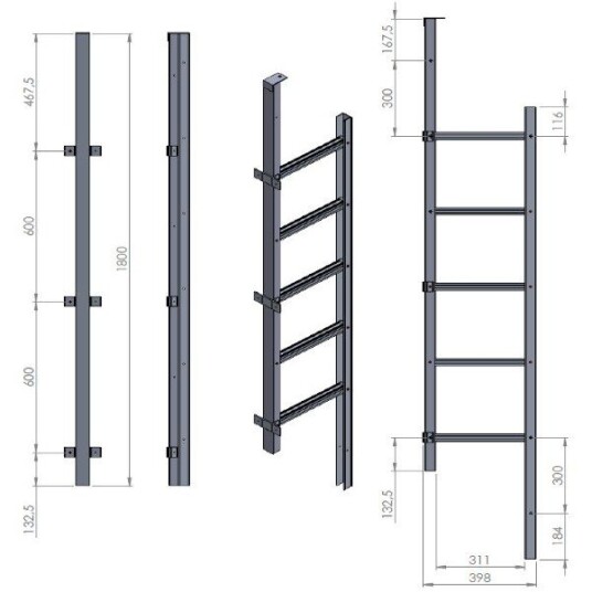Modum Brannstige 1.8m