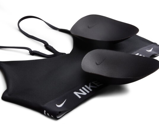 Nike Indy Light Support Adjustable Sports Bra Dame Black/Black/White L