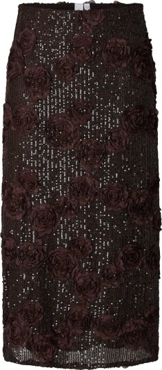 YAS Yaselysia Mw Sequin Long Skrt   Show   COFFEE BEAN   34