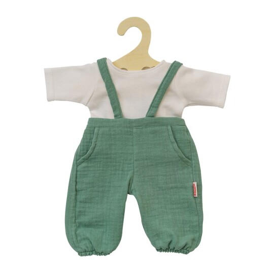 Heless Organic Cotton Dukkeklær 35 45cm Grønn Snekkerbukse