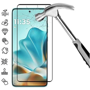 Motorola Edge 60 Fusion/Edge 60/60 Pro Full Cover Beskyttelsesglass Svart Kant
