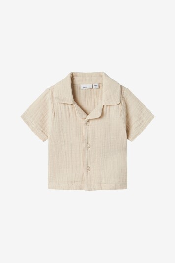Name It Baby Skjorte nbnOsafi SS Beige