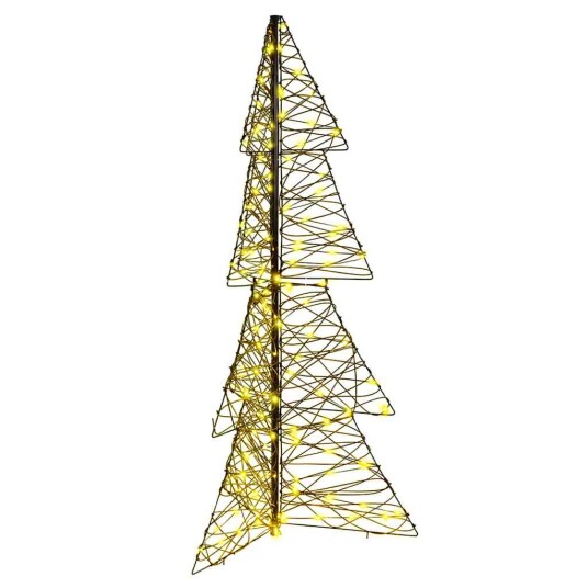 Juletre med 160 LED Varmhvit 150 cm Rotting Juletre med 160 LED Varmhvit 150 cm Rotting