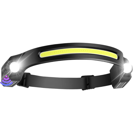 Japcell HLS650 oppladbar hodelykt med sensor 650 lumen