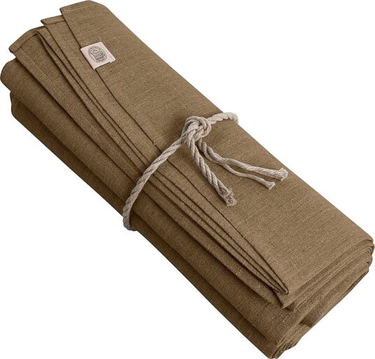 Lovely Linen Duk Classic i manglet lin Brun Lovely Linen Duk Classic i manglet lin Brun