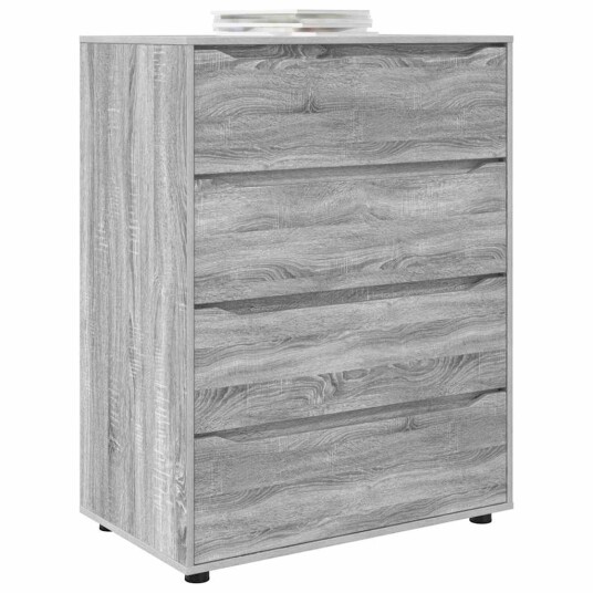 Oppbevaringsskap 2 pcs Grå Sonoma 80 x 48 x 105 cm