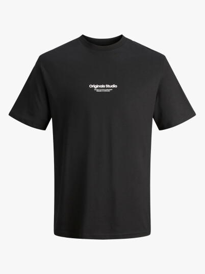 Jack and Jones Junior Vesterbro Tee Short Sleeve Crew Neck Junior Sort 128