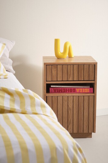 Jotex Nattbord Mdf With Ash Veneer,Natural EIRA 1736713020