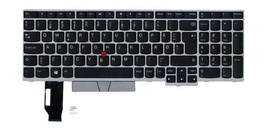 Lenovo Lite-On - Brbart tastatur - til utskifting - Dansk - Slv