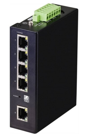 Tru Components Industrial Ethernet Switch 1+4-Ports 10 / 100 / 1000 Mbit/S