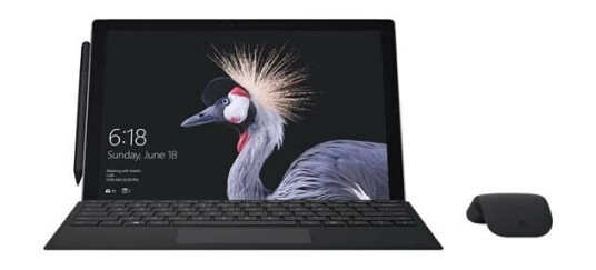 Microsoft Surface Go Type Cover - keyboard - with trackpad accelerometer - UK - black Input Device - Tastatur - Engelsk - Storbritannia - Svart