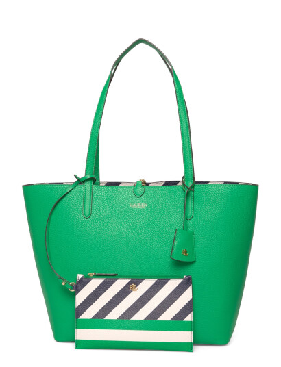 Ralph Lauren Lauren Faux Leather Large Reversible Tote Bag Green ONE SIZE Ralph Lauren Lauren Faux Leather Large Reversible Tote Bag Green ONE SIZE