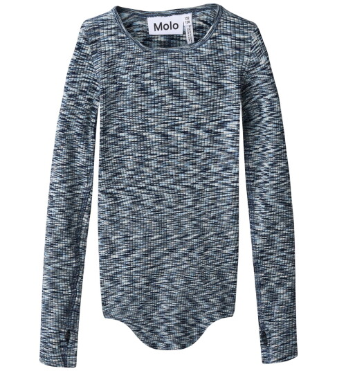 Molo Genser Rib Rochelle Blue Moulin 5 6 år 110 116 Genser Blå