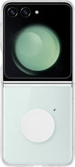 Samsung Galaxy Z Flip5 Gjennomsiktig Flip-deksel i Silikon Samsung Galaxy Z Flip5 Gjennomsiktig Flip-deksel i Silikon