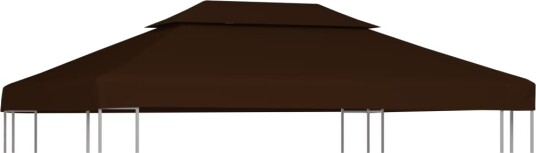 vidaXL Dobbel toppduk til paviljong 310 g/m² 4x3 m brun vidaXL Dobbel toppduk til paviljong 310 g/m² 4x3 m brun