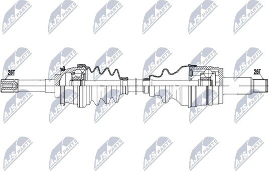 NTY NPW SU 061 Drivaksel