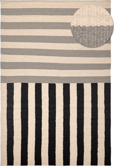 Ullteppe Covilha krem/grå/svart Størrelse: 200 x 290 cm