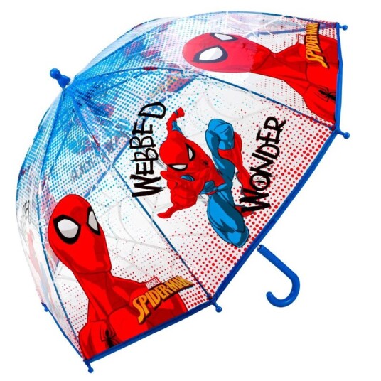Transparent Paraply 45cm Spider-Man