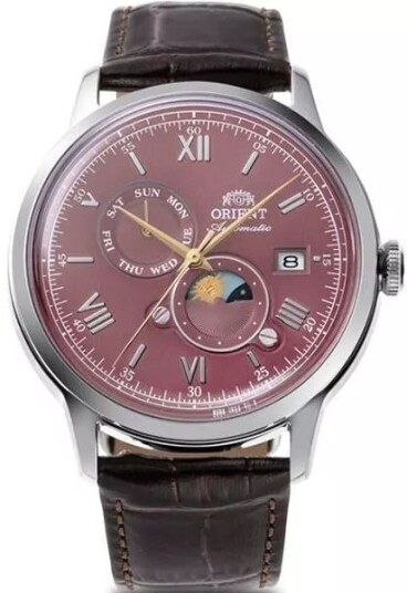 Orient Herreklokke RA AK0807R30B Bambino Rød/Lær Ø41.5 mm