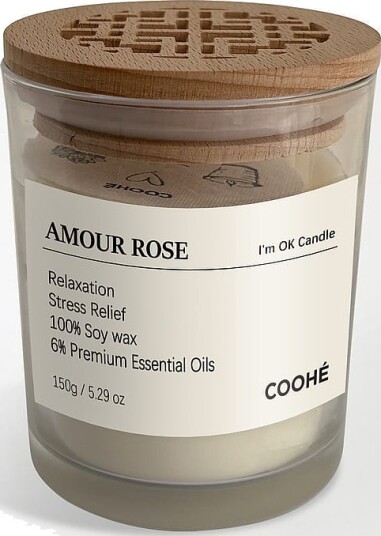I'm OK Soy Wax Aroma Candle Amour Rose 150 g I'm OK Soy Wax Aroma Candle Amour Rose 150 g