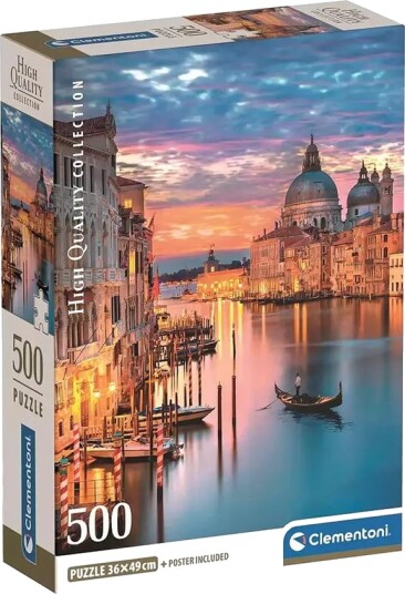 Clementoni puslespill 500 brikker Solnedgang i Venezia
