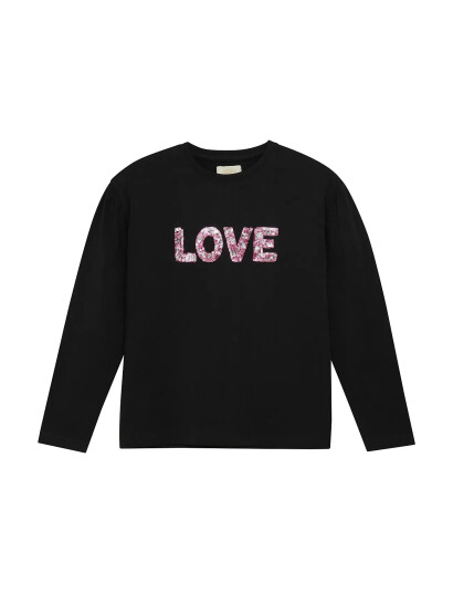 Creamie T-Shirt Ls Black 104 Creamie T-Shirt Ls Black 104