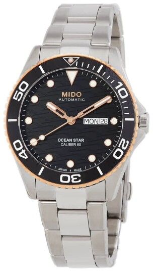 Mido Herreklokke M042.430.21.051.00 Ocean Star Sort/Stål Ø42.5 mm