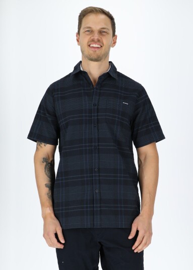 Seaside Coos Bay Shirt Dk. Navy Check M Kortarmede Skjorter Seaside Coos Bay Shirt Dk. Navy Check M Kortarmede Skjorter